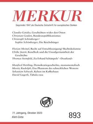 cover image of MERKUR 10/2023